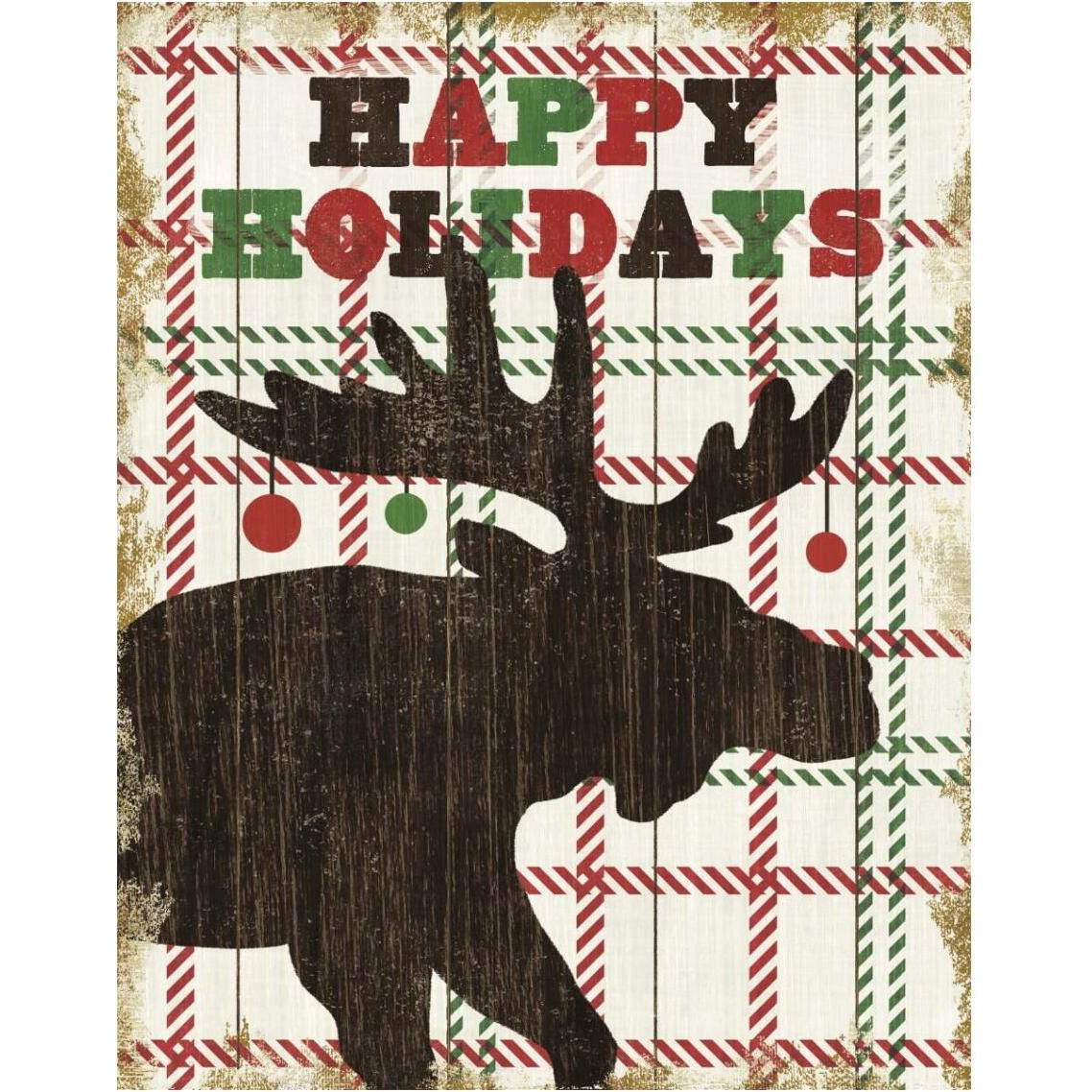 Simple Living Holiday Moose -Paper Art-30&quotx37"