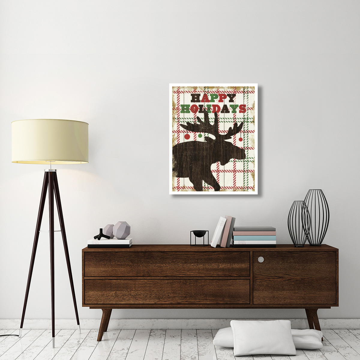 Simple Living Holiday Moose -Paper Art-30&quotx37"