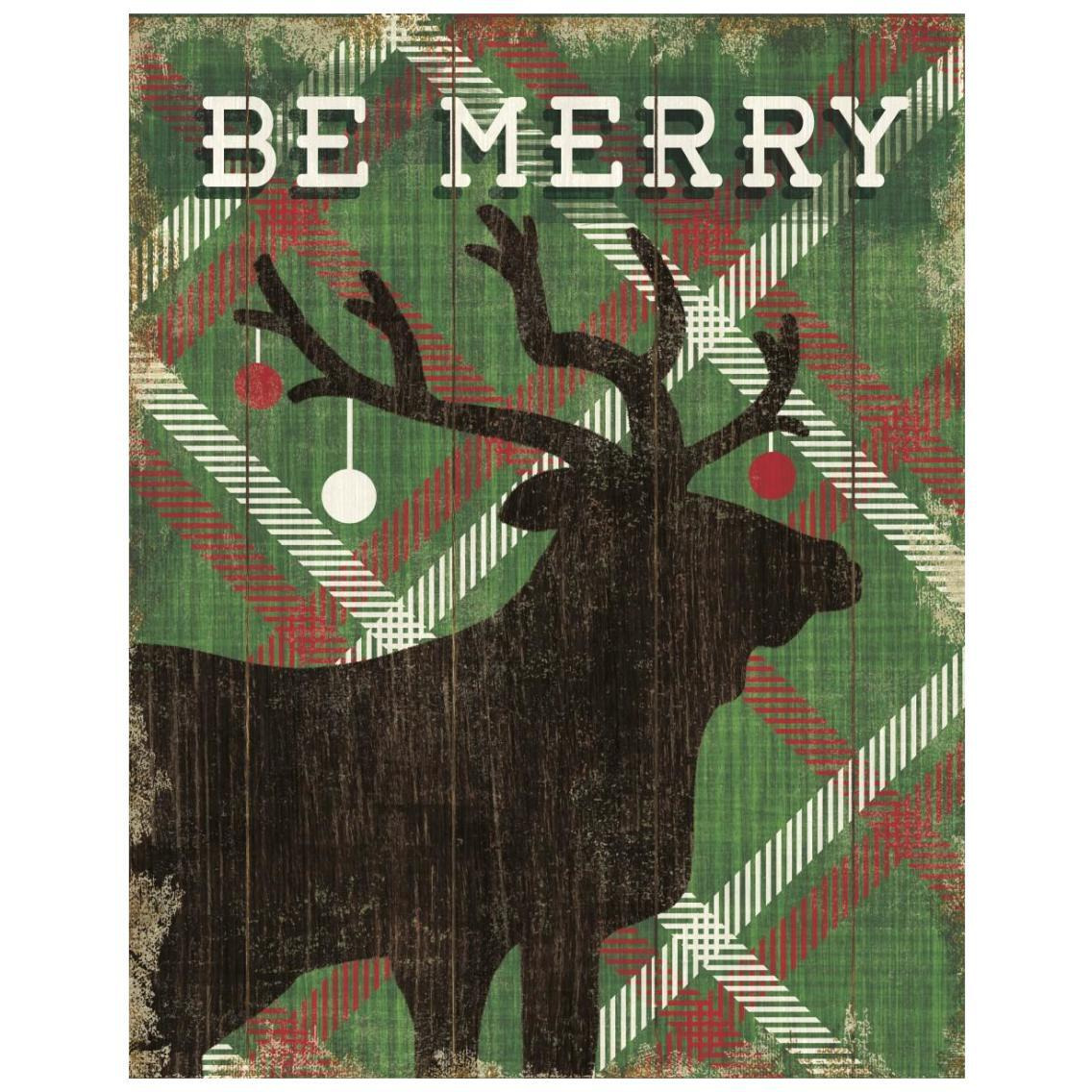 Simple Living Holiday Elk -Paper Art-22&quotx26"
