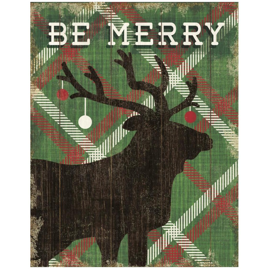 Simple Living Holiday Elk -Paper Art-24&quotx30"