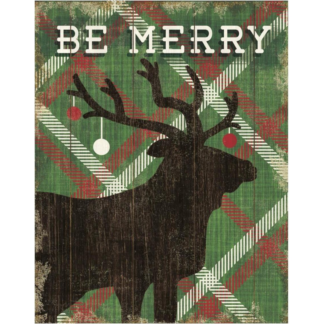 Simple Living Holiday Elk -Paper Art-30&quotx37"