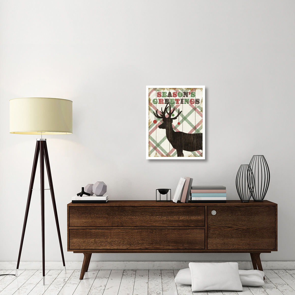 Simple Living Holiday Deer -Paper Art-24&quotx30"