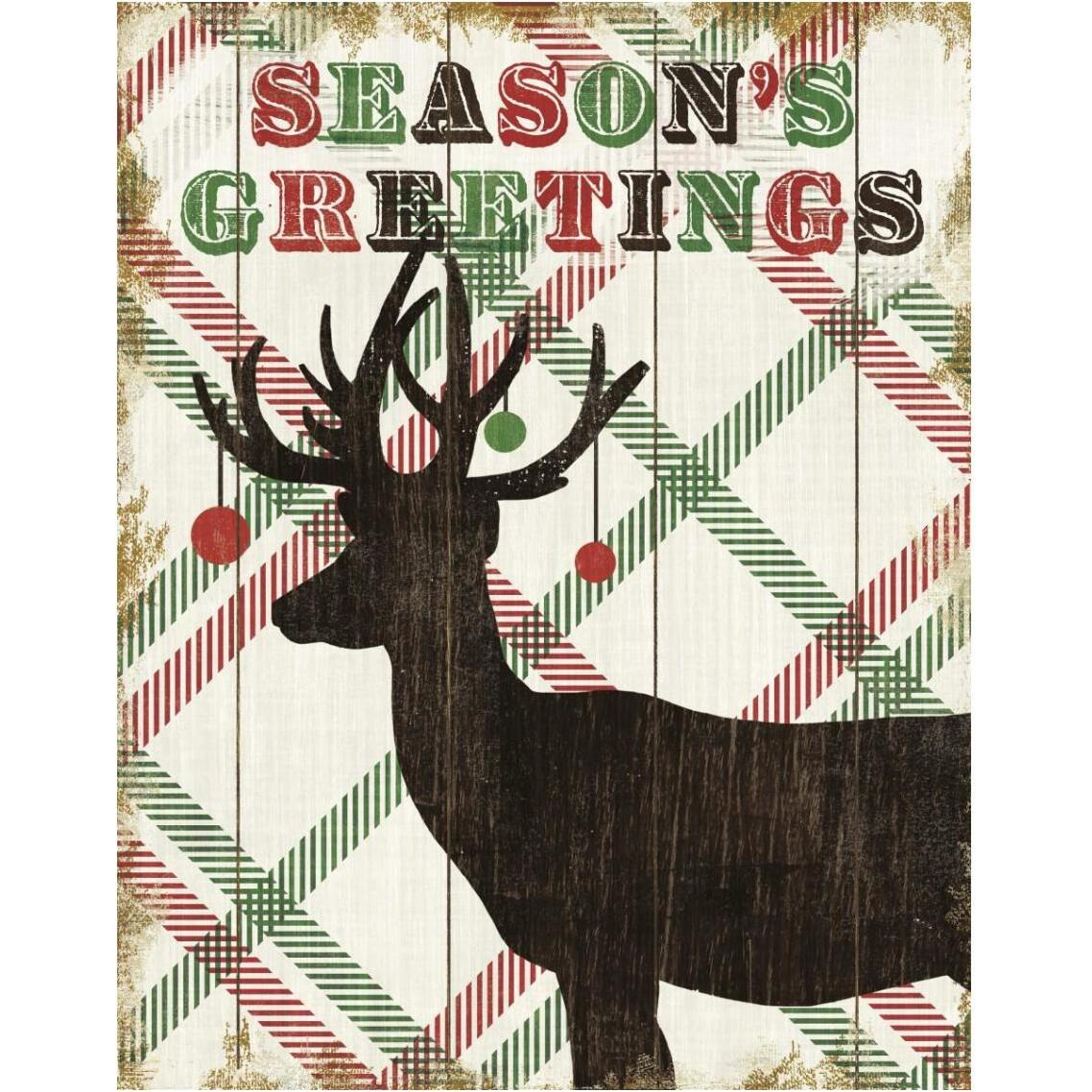 Simple Living Holiday Deer -Paper Art-30&quotx37"