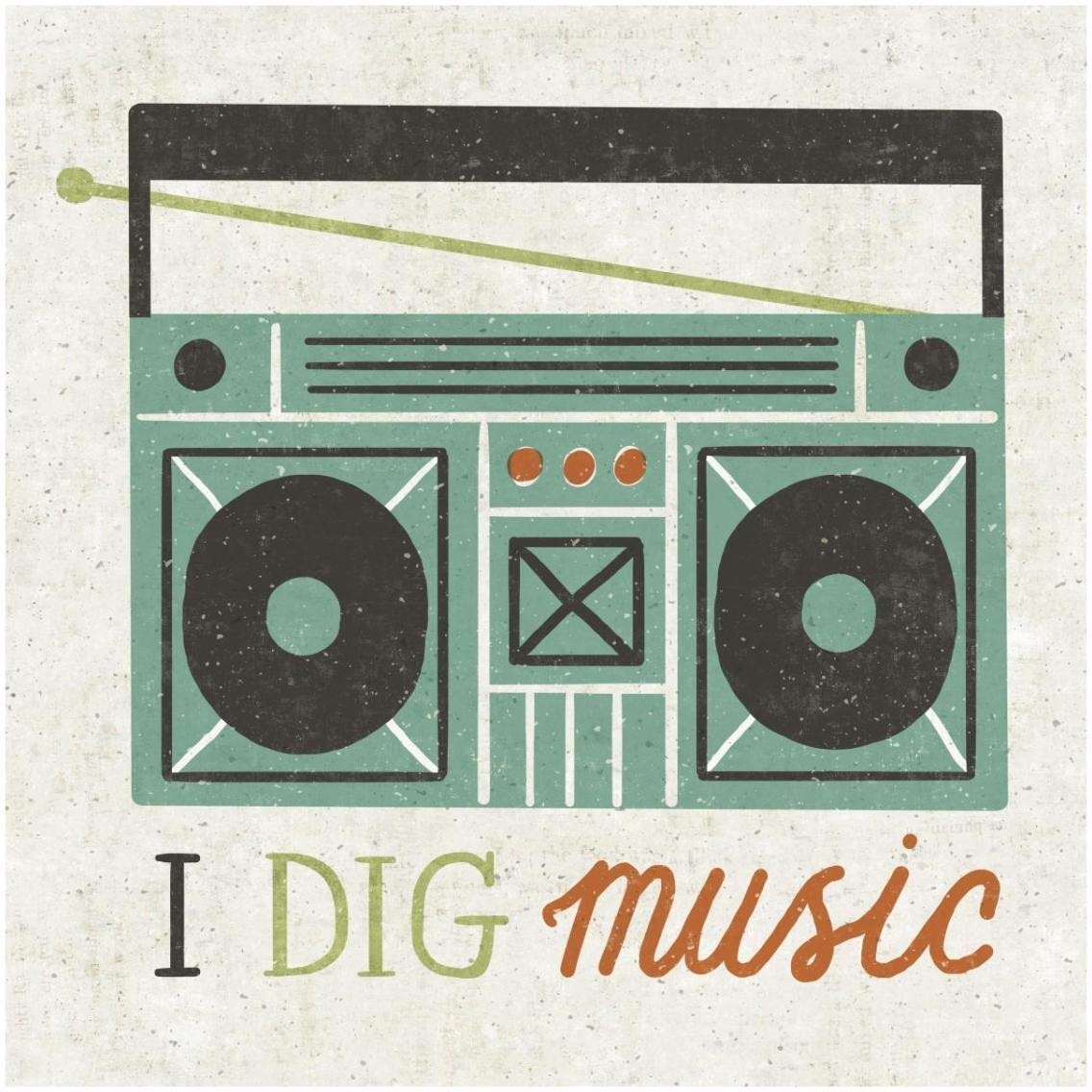 Retro Desktop Boom Box -Paper Art-32&quotx32"