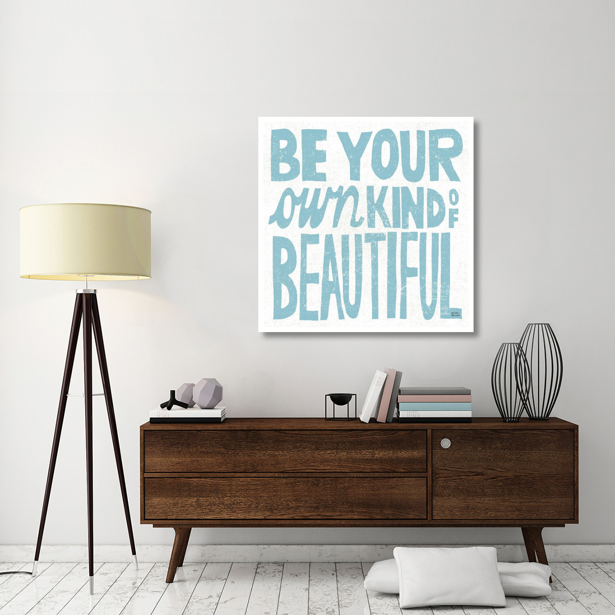 Be Your Own Kind of Beautiful -Paper Art-42&quotx42"