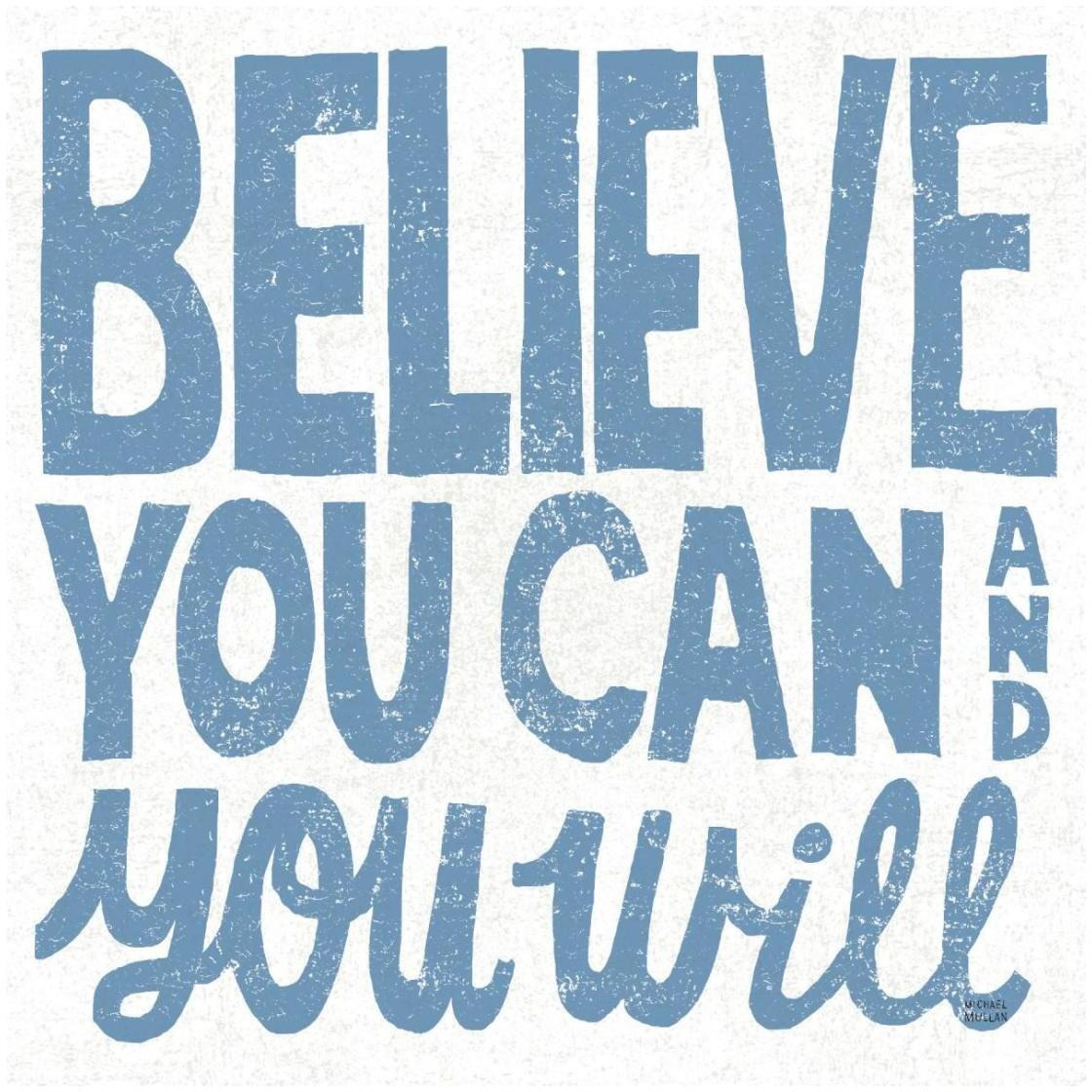 Believe You Can -Paper Art-26&quotx26"