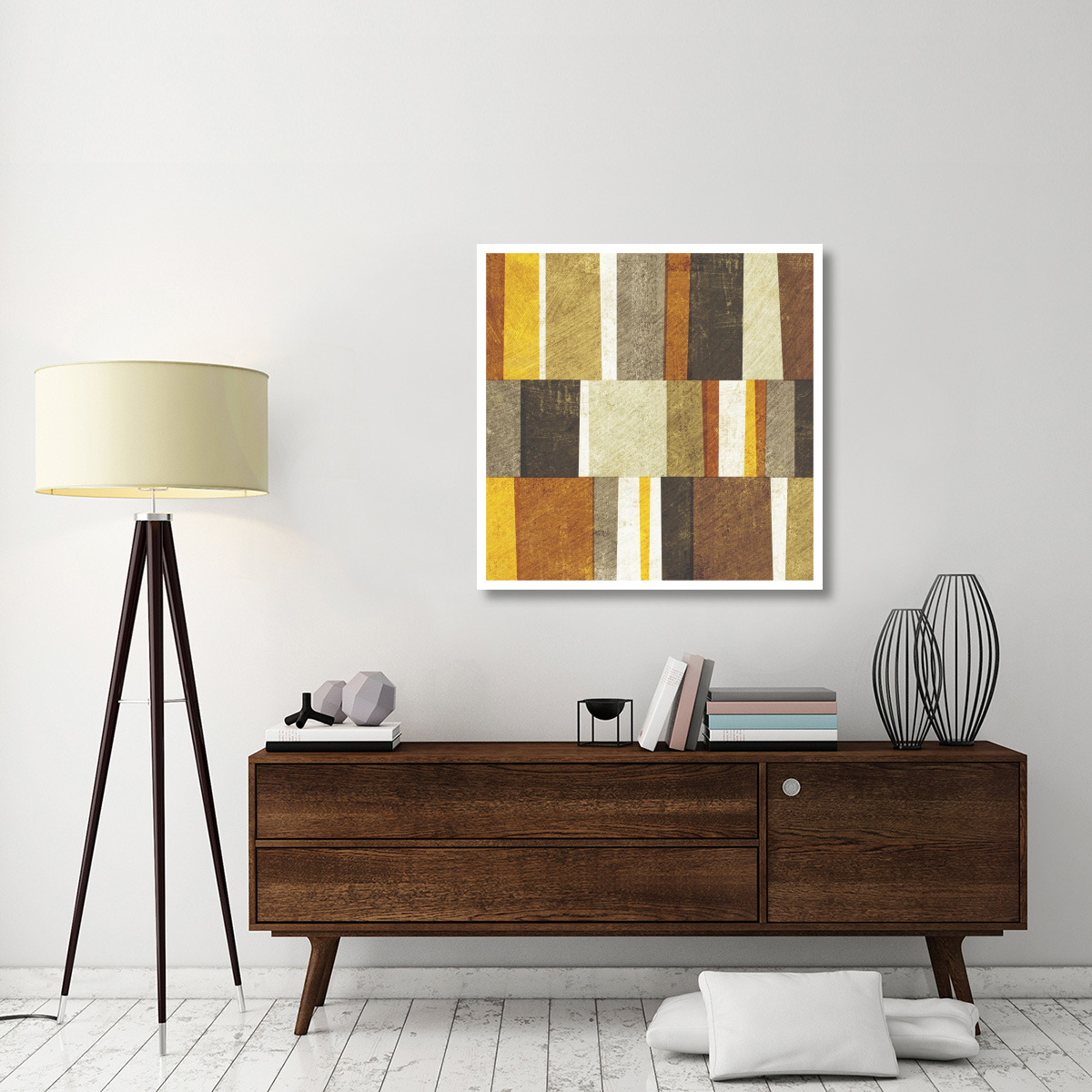 Neutral and Spice Abstract -Paper Art-38&quotx38"