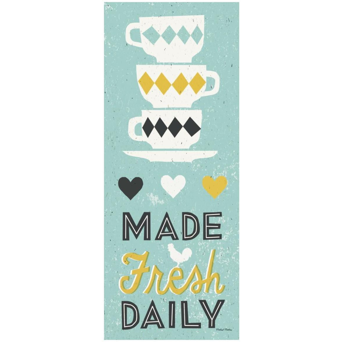 Made Fresh Daily v2 Panel -Paper Art-22&quotx52"