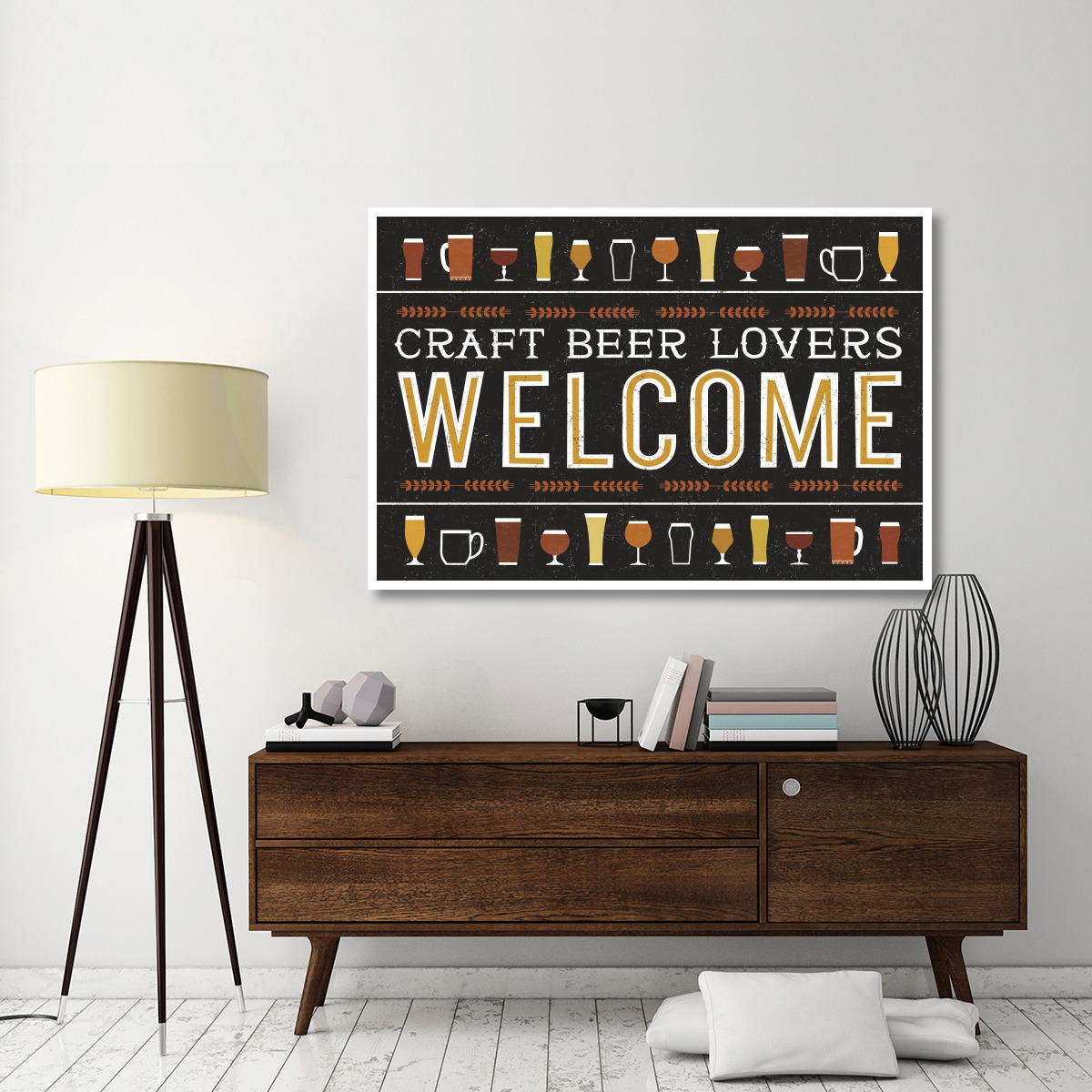 Craft Beer Welcome -Paper Art-62&quotx42"