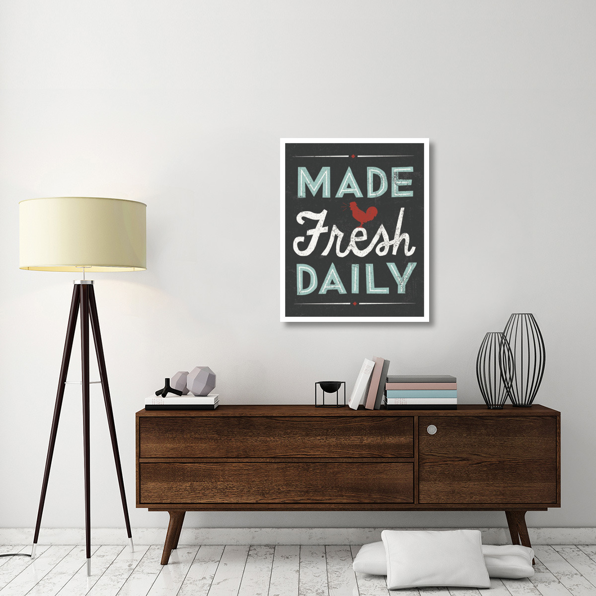 Retro Diner Made Fresh Daily -Paper Art-30&quotx37"