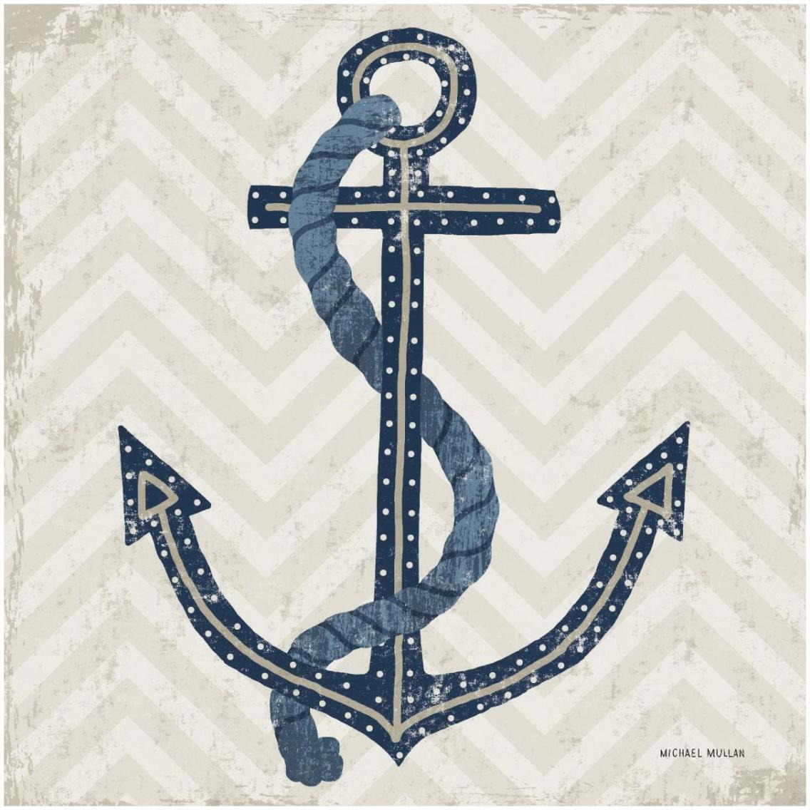 Nautical Anchor -Paper Art-32&quotx32"