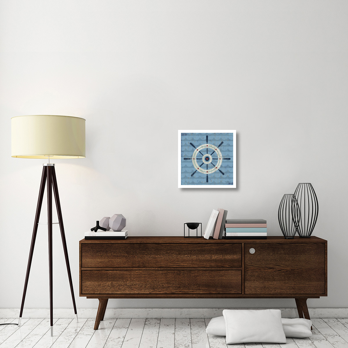 Nautical Love Helm -Paper Art-20&quotx20"