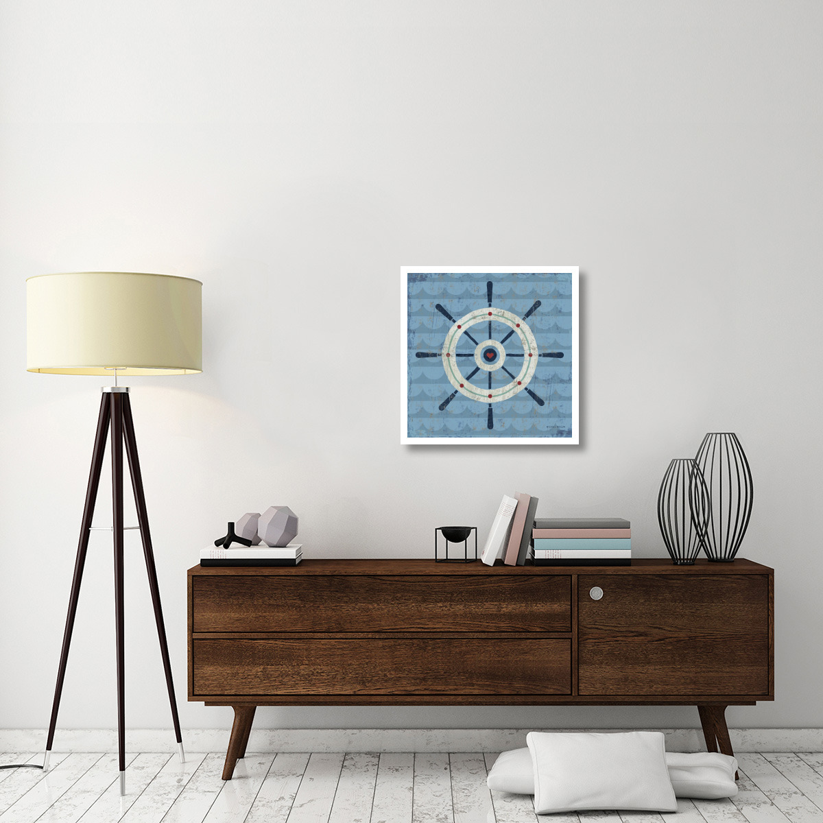 Nautical Love Helm -Paper Art-26&quotx26"