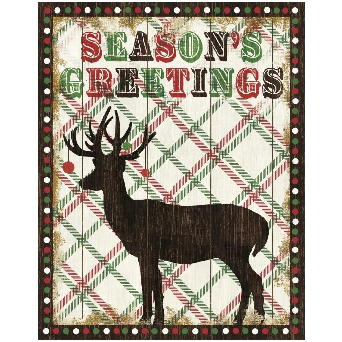 Simple Living Holiday Seasons Greetings -Paper Art-18&quotx22"