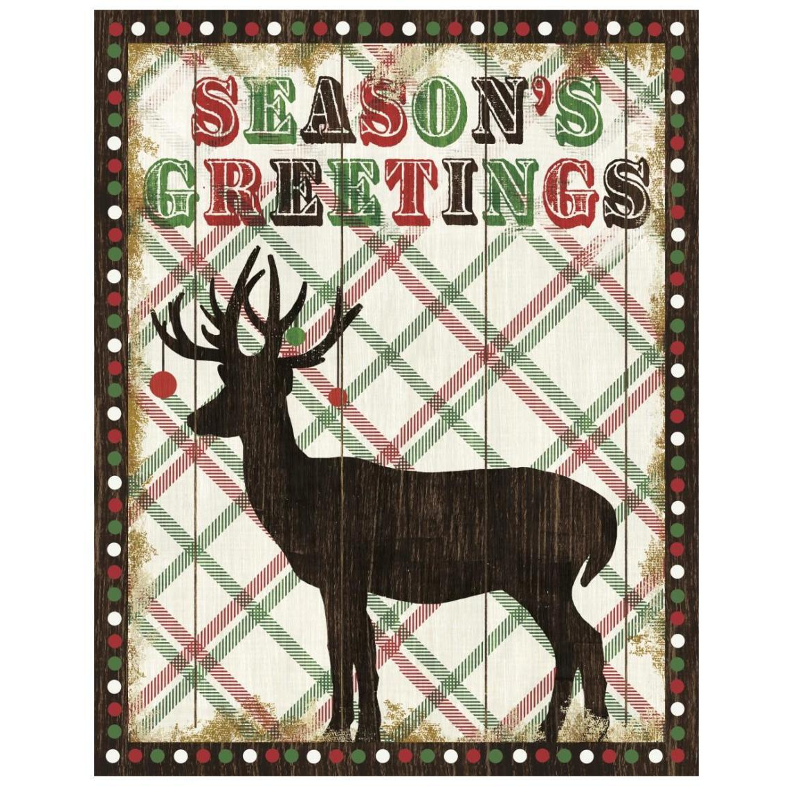 Simple Living Holiday Seasons Greetings -Paper Art-22&quotx26"
