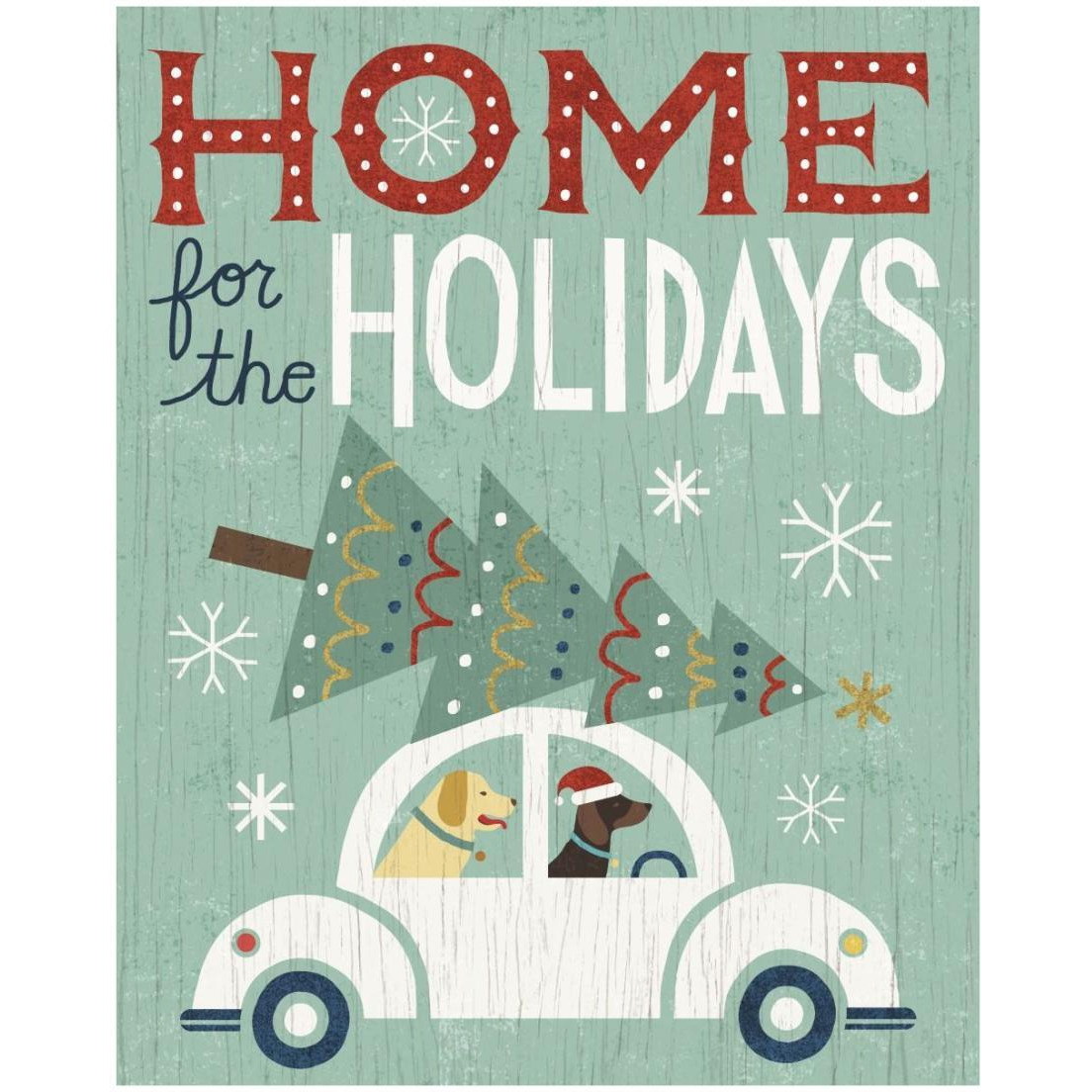 Holiday on Wheels I -Paper Art-18&quotx22"