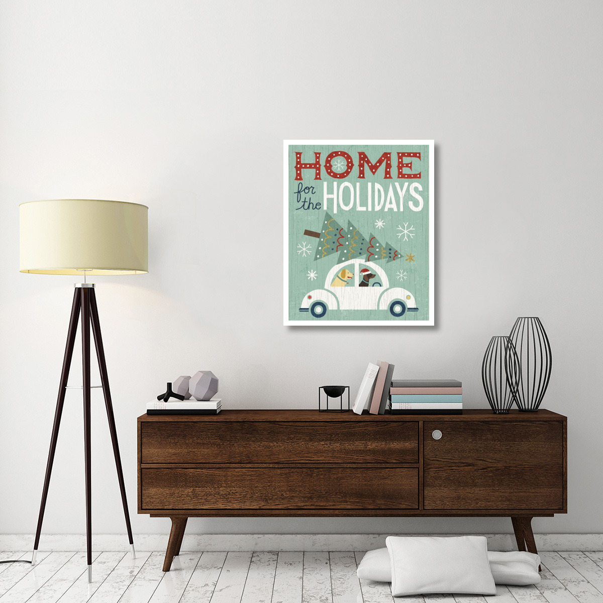 Holiday on Wheels I -Paper Art-30&quotx37"