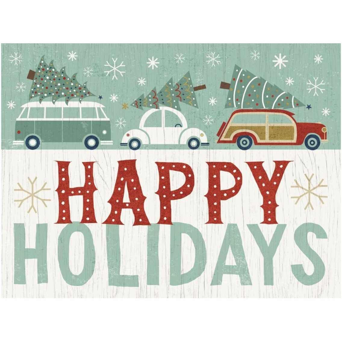 Holiday on Wheels IX -Paper Art-34&quotx26"