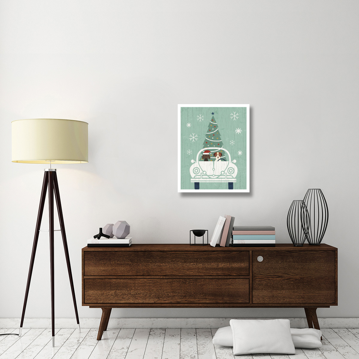 Holiday on Wheels XIII -Paper Art-24&quotx30"