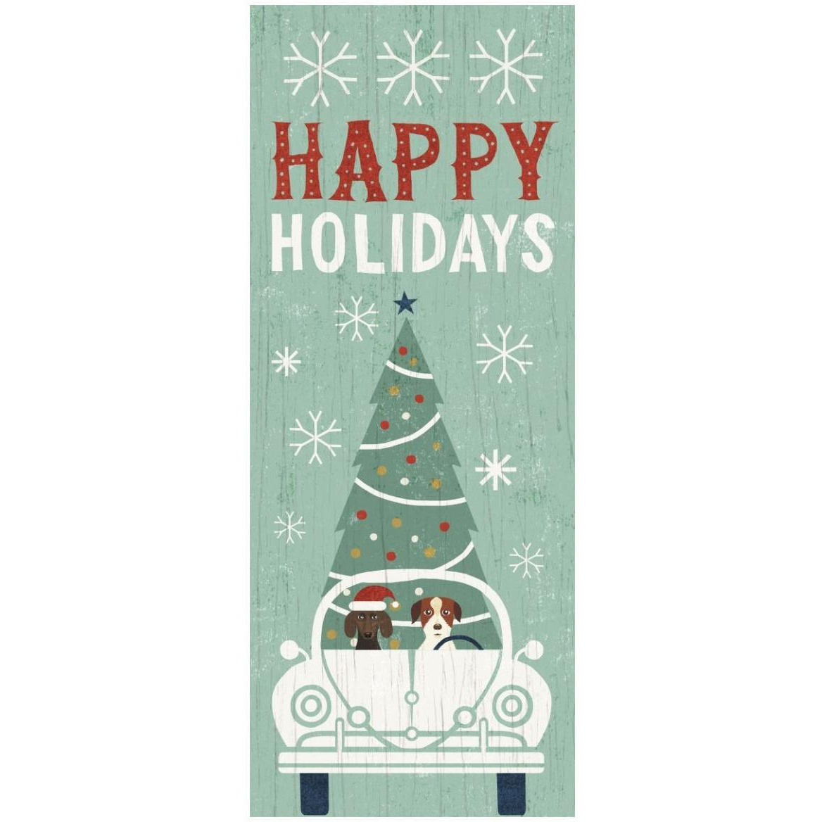 Holiday on Wheels XIII Panel -Paper Art-22&quotx52"