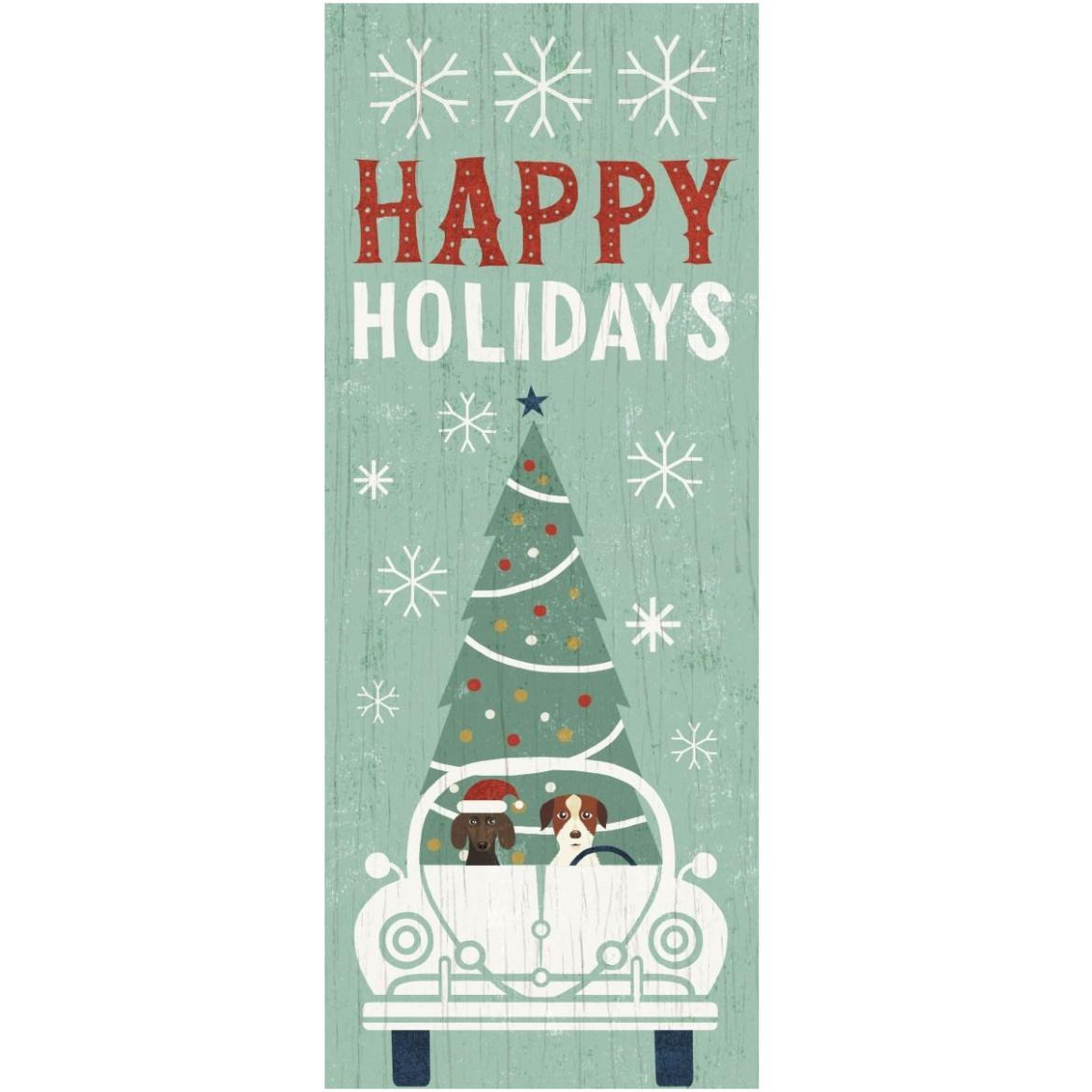 Holiday on Wheels XIII Panel -Paper Art-26&quotx62"