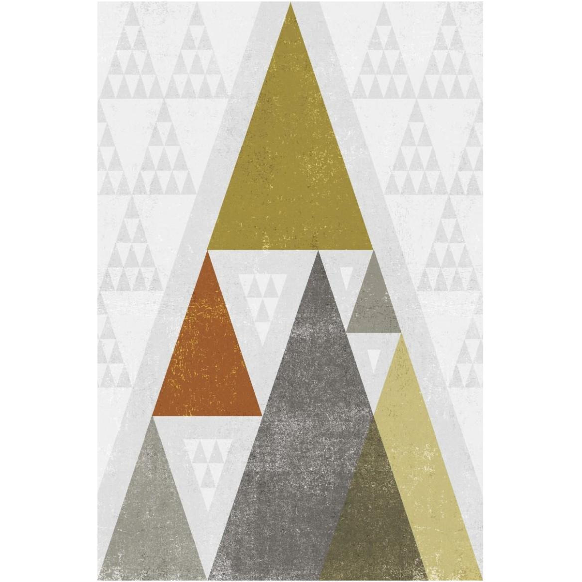 Mod Triangles III Retro -Paper Art-42&quotx62"