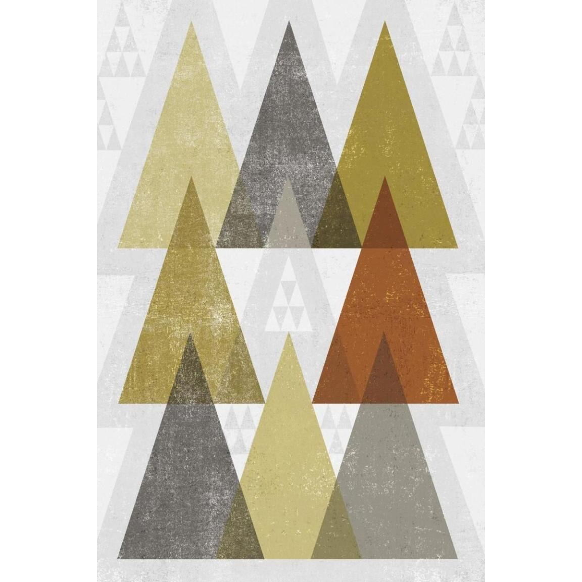Mod Triangles IV Retro -Paper Art-34&quotx50"