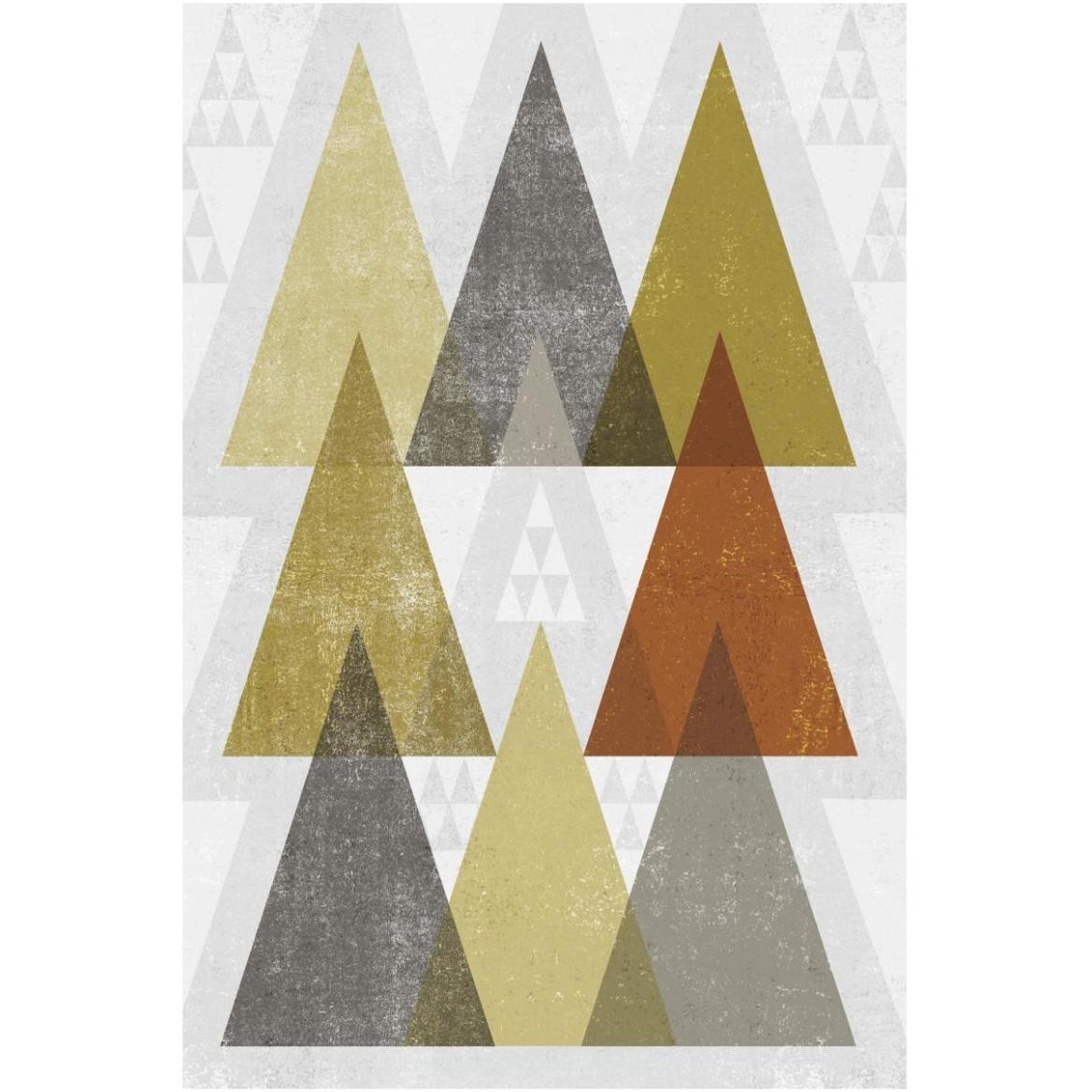 Mod Triangles IV Retro -Paper Art-42&quotx62"
