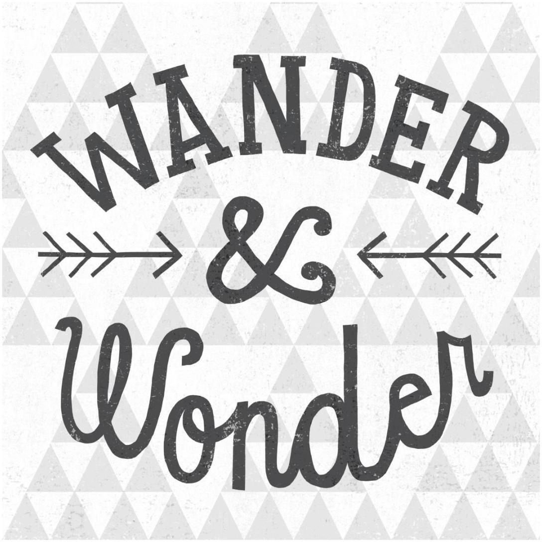 Mod Triangles Wander and Wonder -Paper Art-20&quotx20"