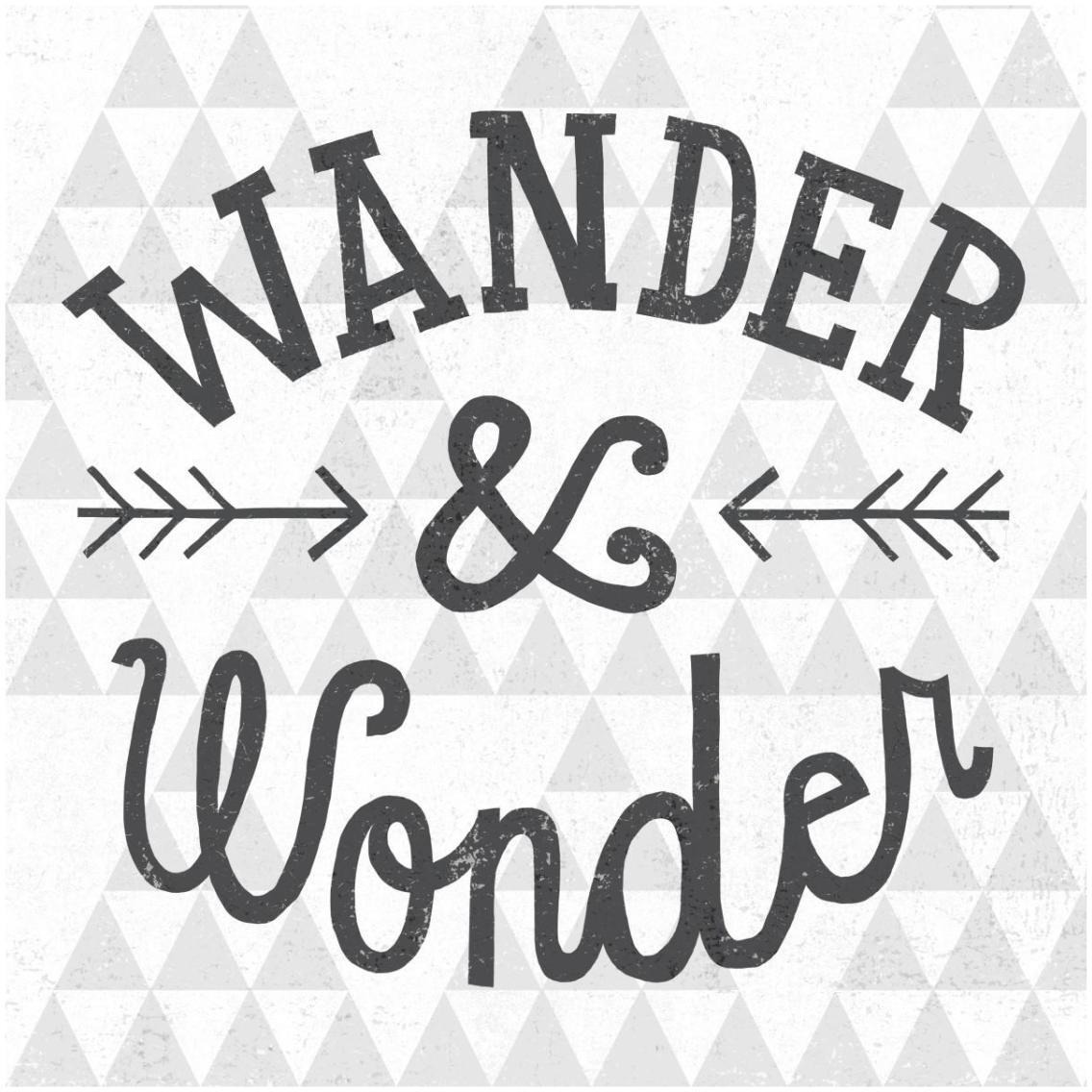 Mod Triangles Wander and Wonder -Paper Art-32&quotx32"