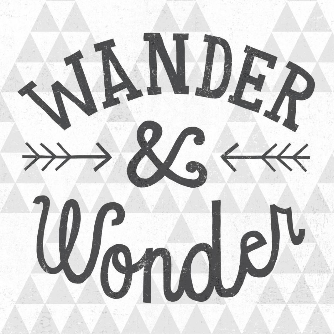 Mod Triangles Wander and Wonder -Paper Art-38&quotx38"