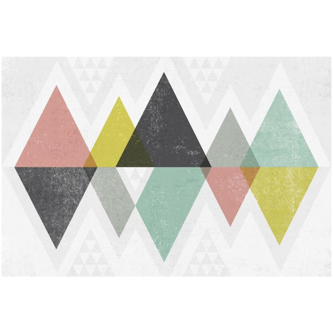 Mod Triangles II -Paper Art-32&quotx22"