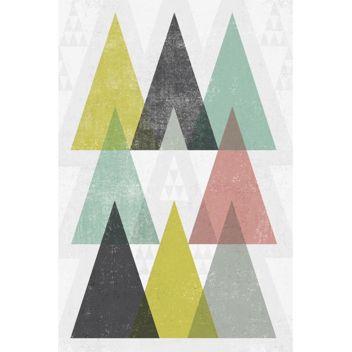 Mod Triangles IV -Paper Art-26&quotx38"