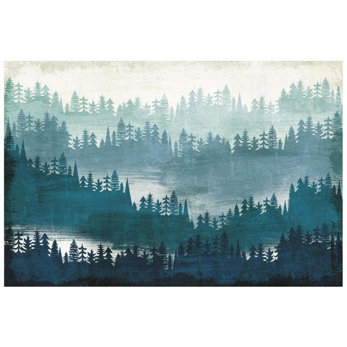 Mountainscape Blue -Paper Art-26&quotx18"