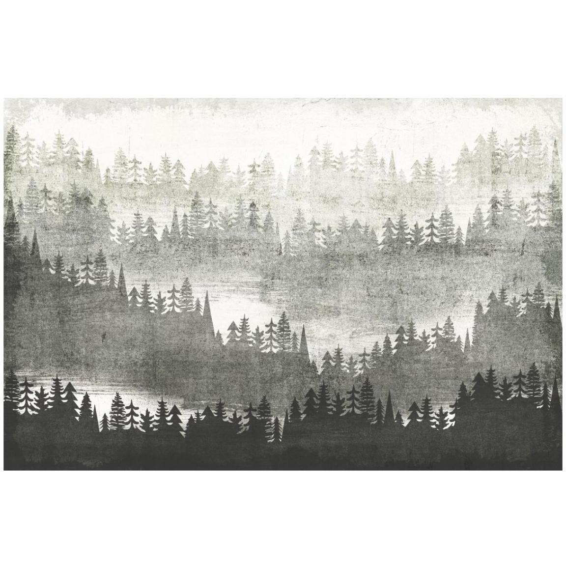 Mountainscape Silver -Paper Art-20&quotx14"