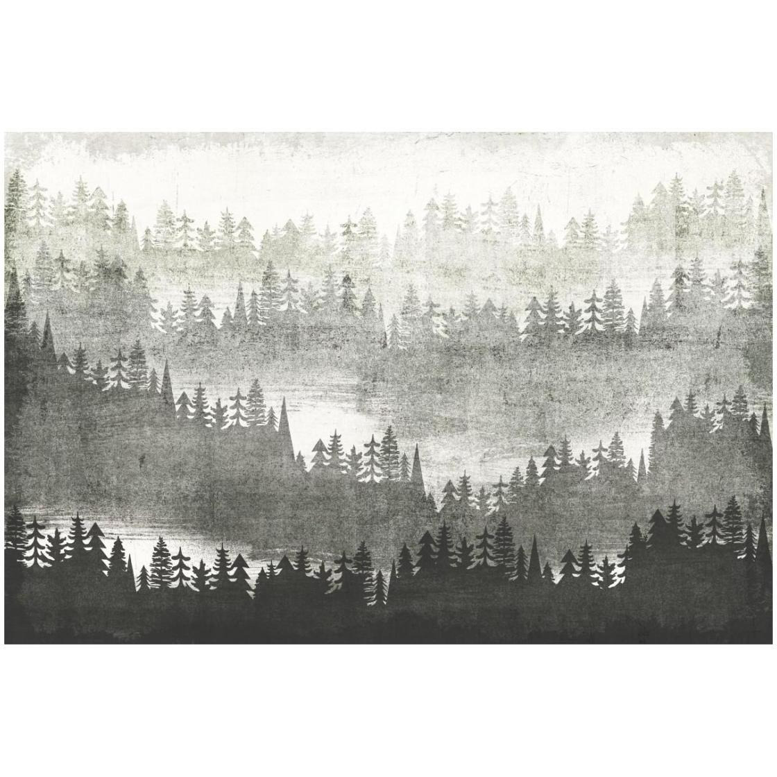 Mountainscape Silver -Paper Art-26&quotx18"