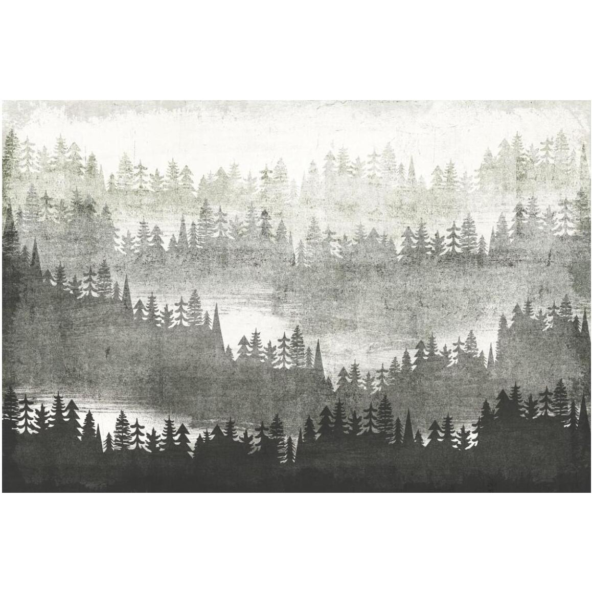 Mountainscape Silver -Paper Art-50&quotx34"