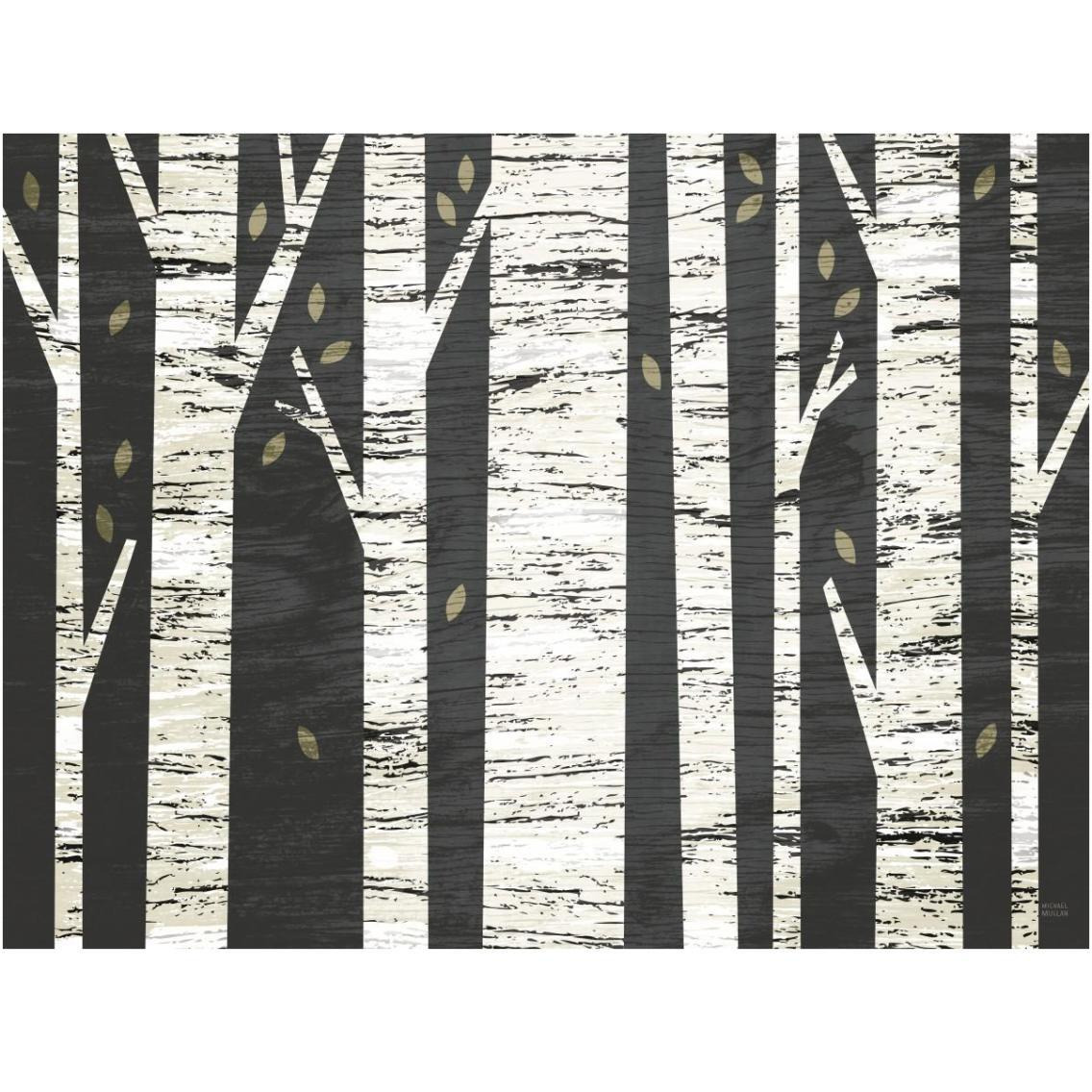 Birch Forest -Paper Art-18&quotx14"
