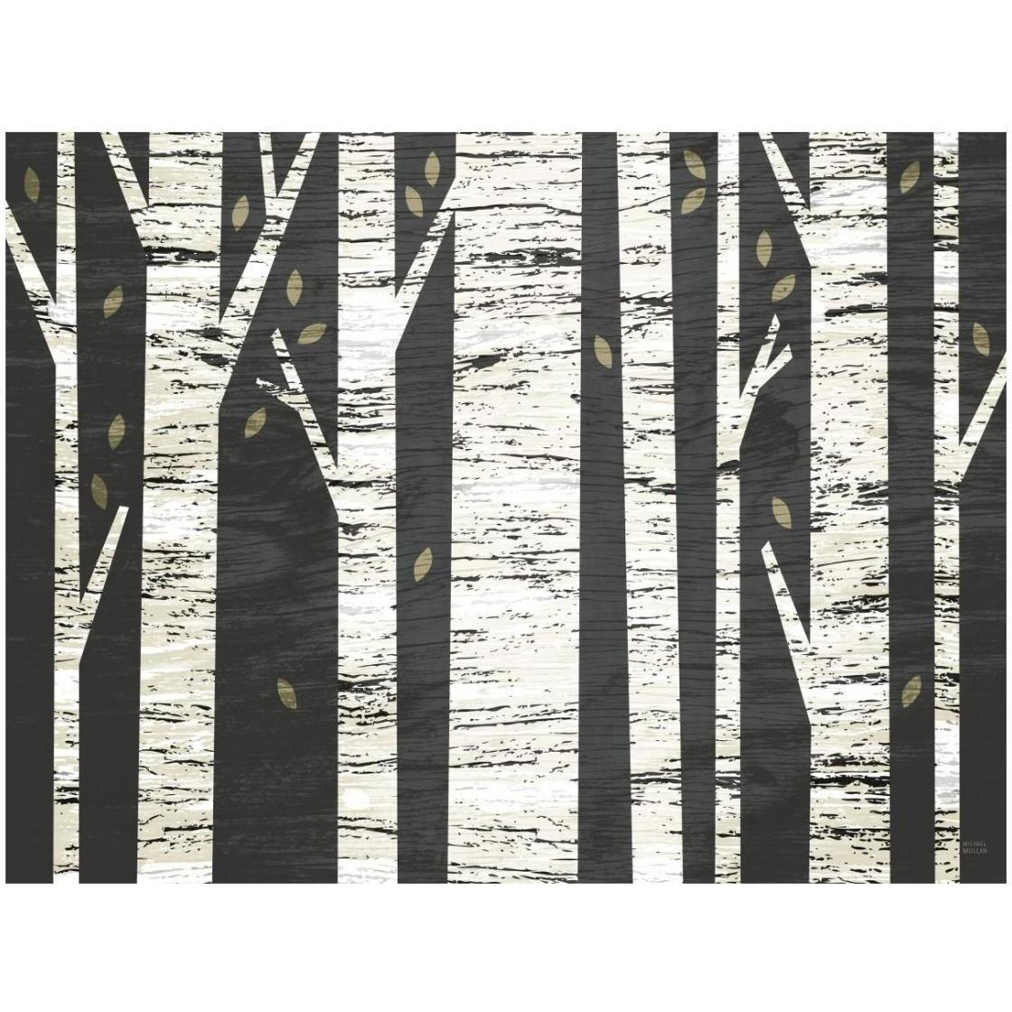 Birch Forest -Paper Art-26&quotx20"