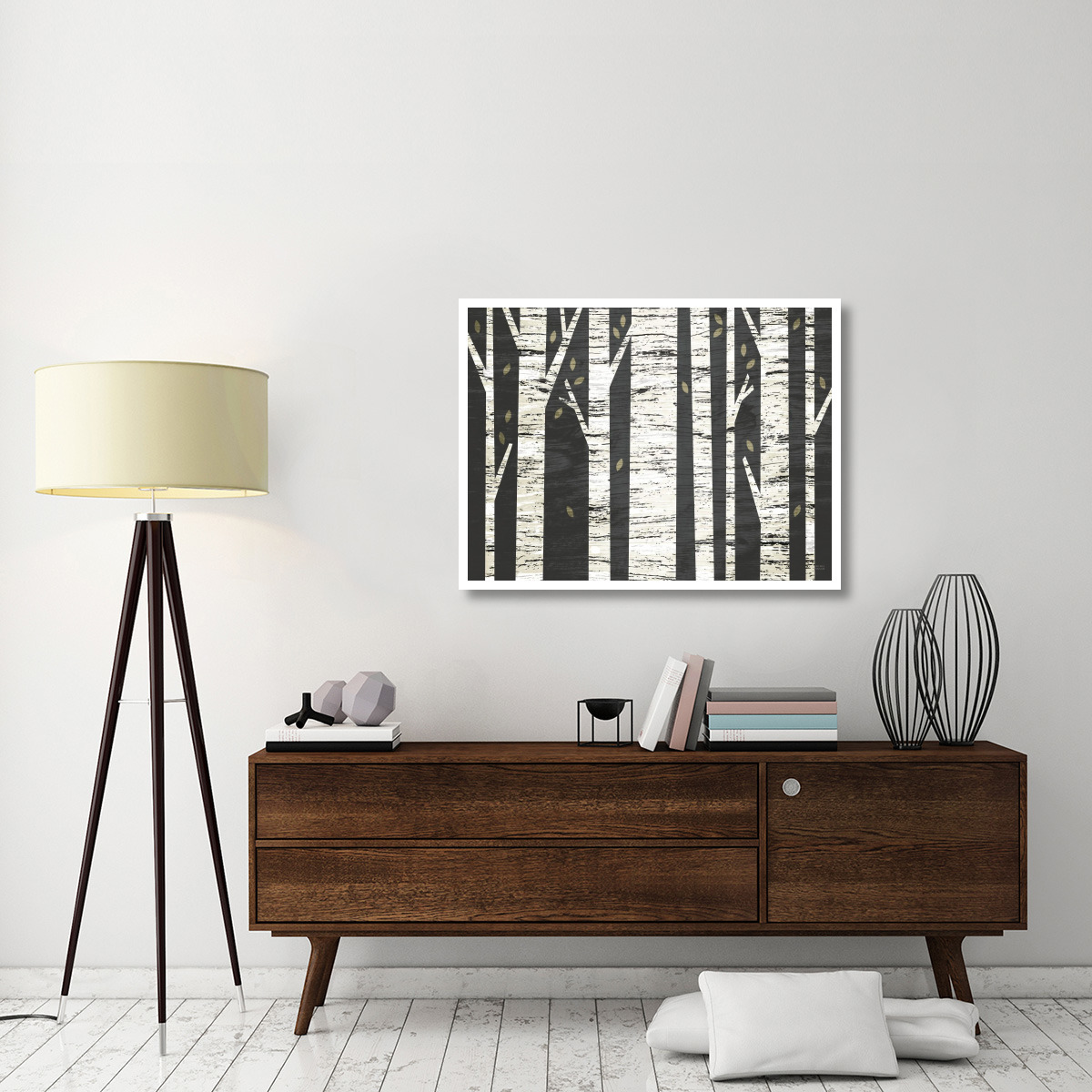 Birch Forest -Paper Art-42&quotx32"