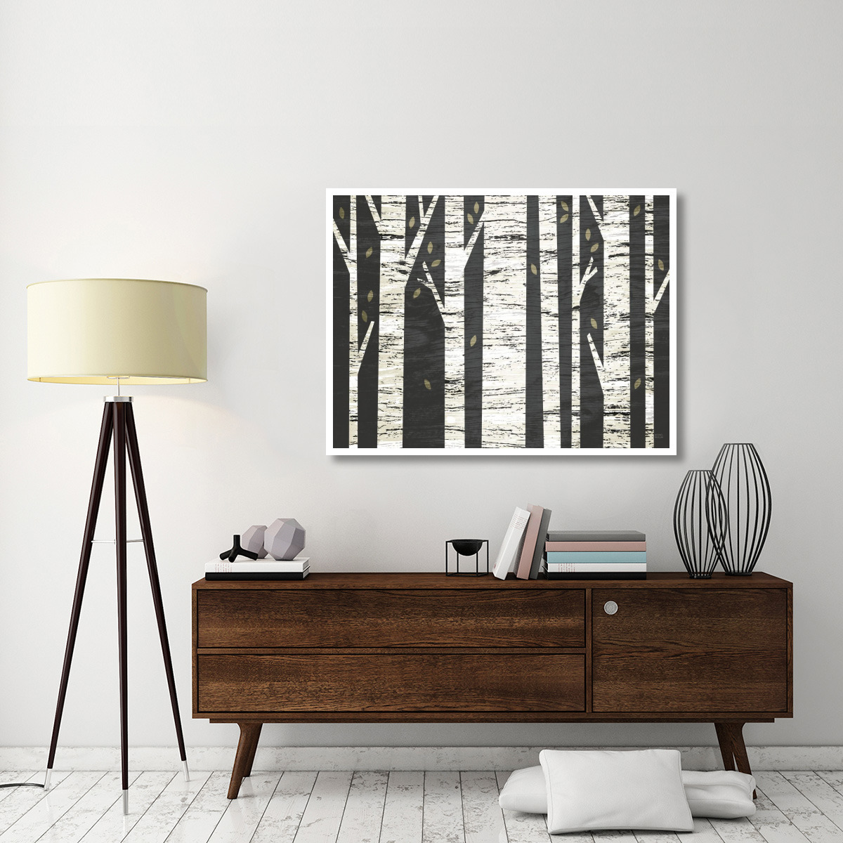 Birch Forest -Paper Art-50&quotx38"