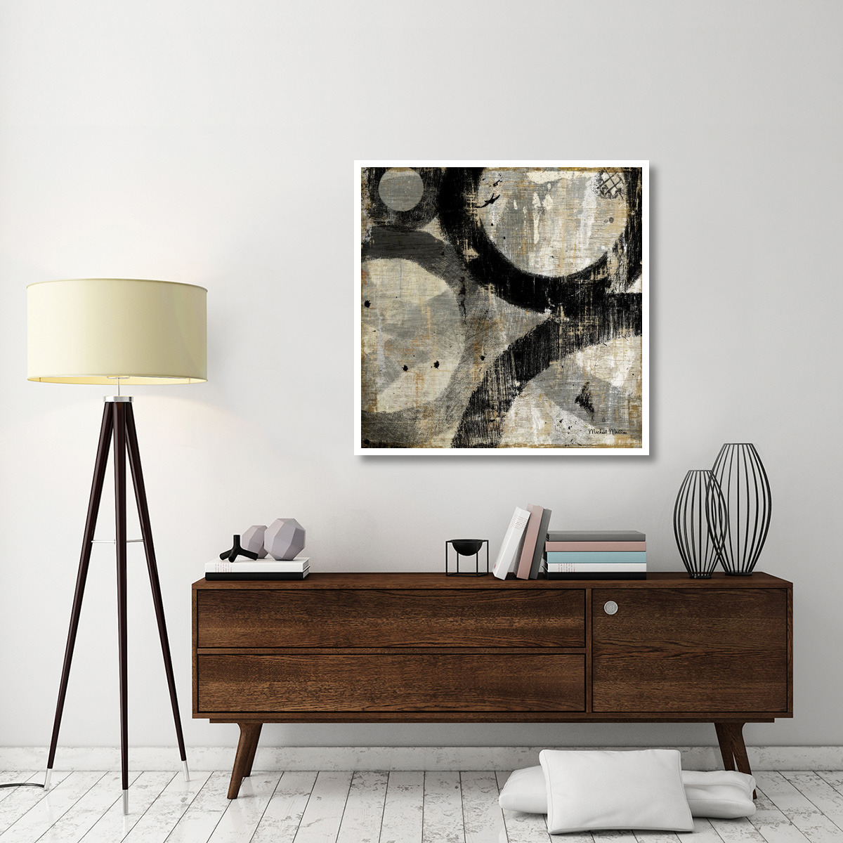 Industrial II -Paper Art-42&quotx42"