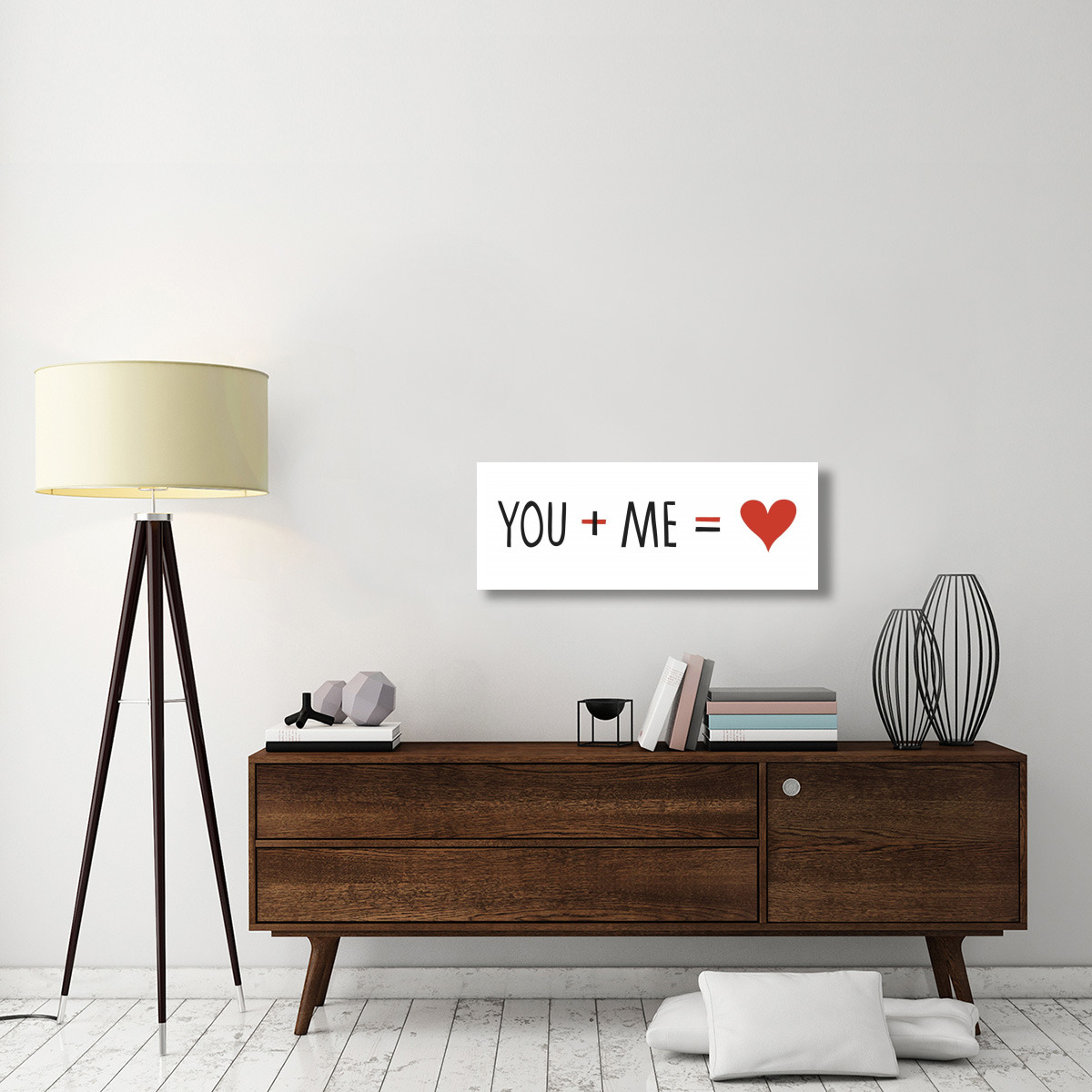 Loving Sentiments You and Me Panel -Paper Art-38&quotx14"