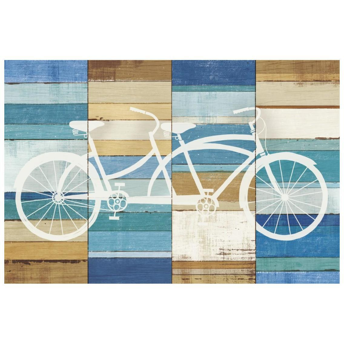 Beachscape Tandem Cruiser -Paper Art-26&quotx18"