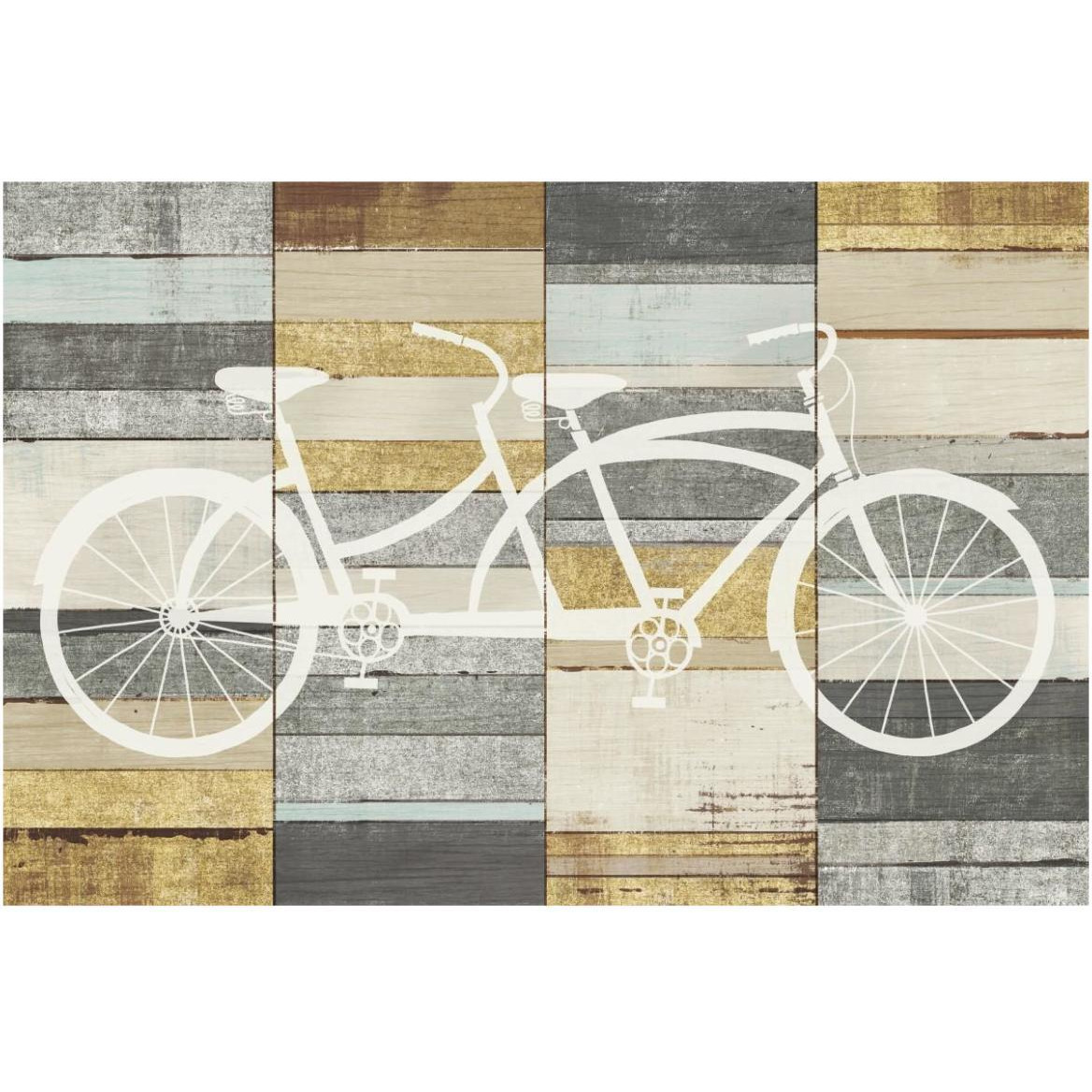Beachscape Tandem Cruiser Gold Neutral -Paper Art-62&quotx42"