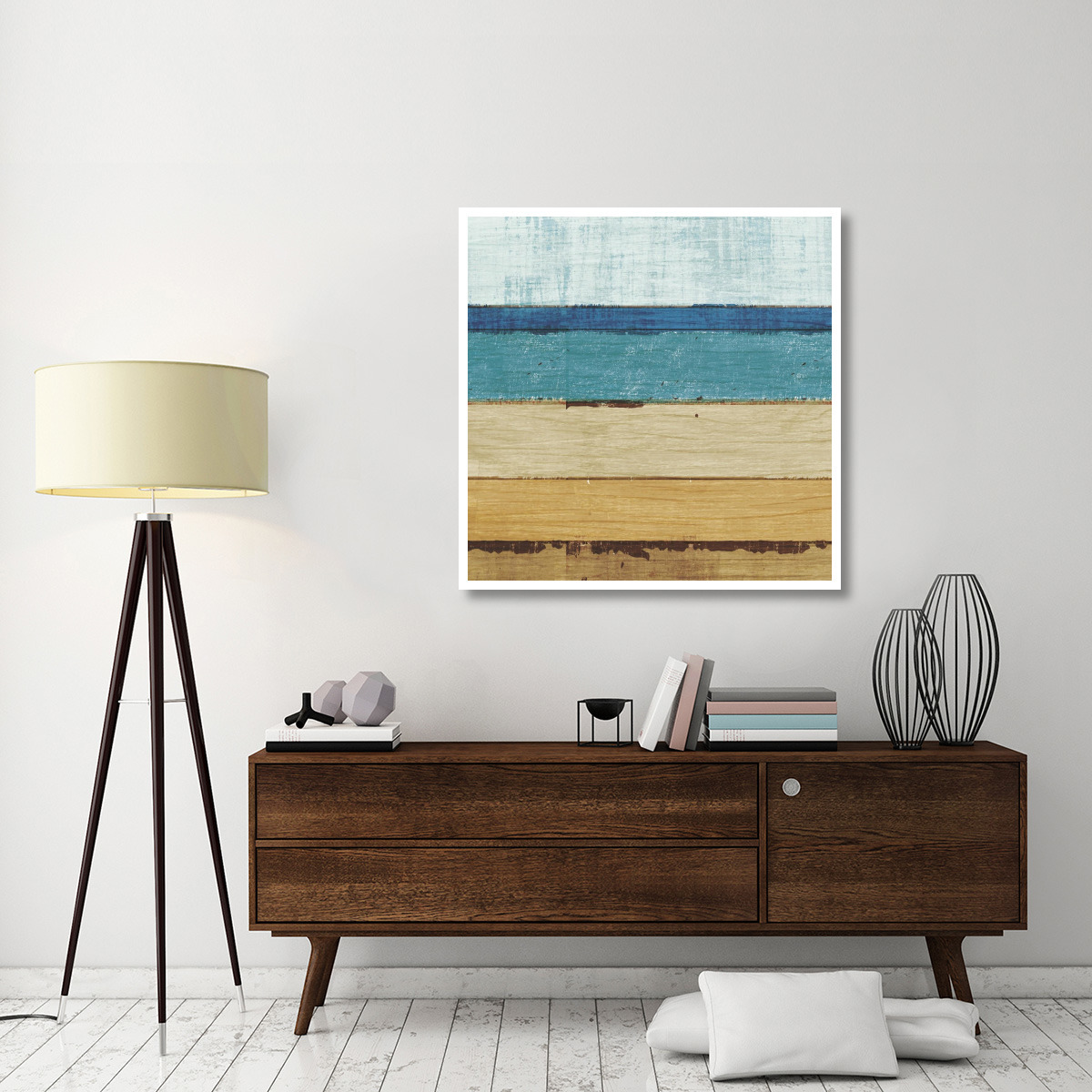 Beachscape III -Paper Art-42&quotx42"