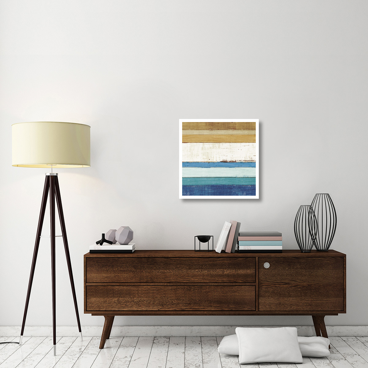 Beachscape IV -Paper Art-26&quotx26"