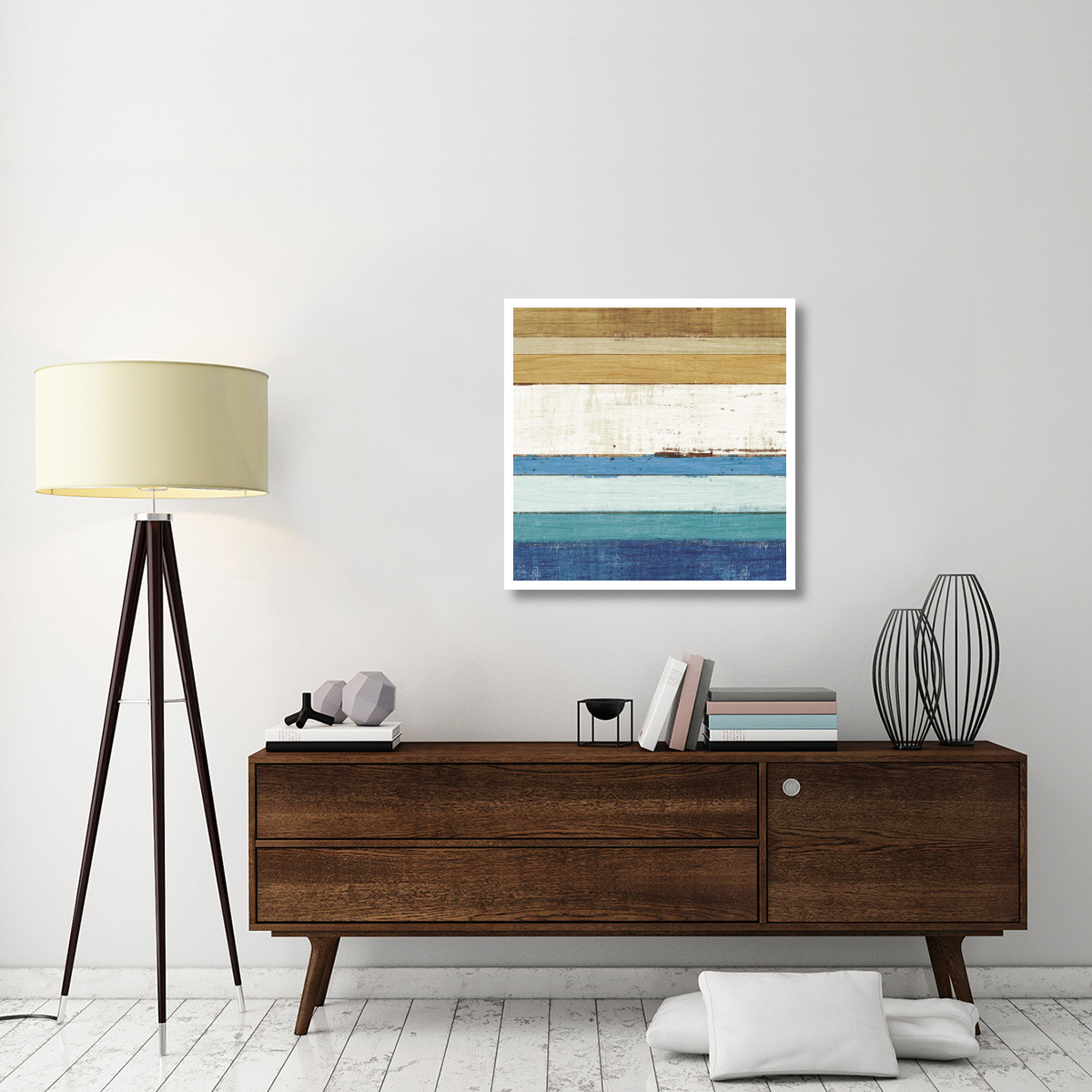 Beachscape IV -Paper Art-32&quotx32"