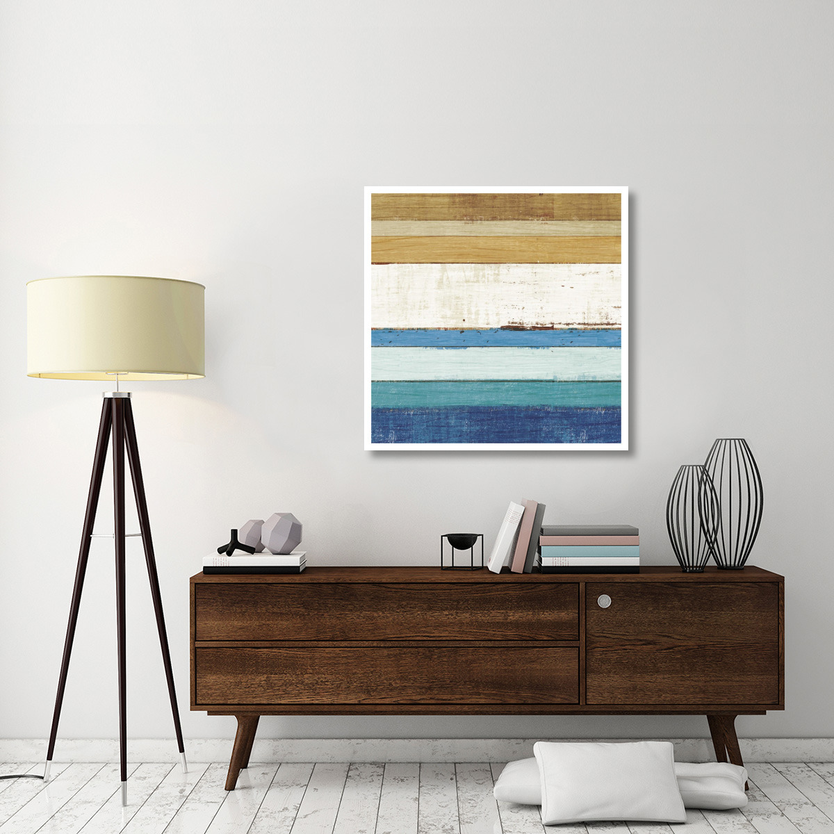 Beachscape IV -Paper Art-38&quotx38"