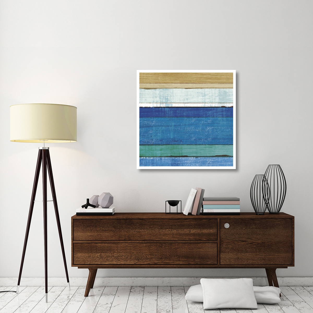 Beachscape V -Paper Art-38&quotx38"